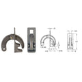 LATCH ASSEMBLY,TAILGATE,1 INCH SHAF
