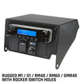 Rugged Radios Can-Am Commander Intercom/Radio Mount M1/G1/RM45/RM60/GMR45 w/Switch Holes
