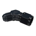 Fragola -8AN Female - Male Flare 45 Degree - Black