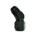 Fragola -8AN Female - Male Flare 45 Degree - Black