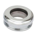 CHROMED DELUXE TOP ROUND BOOT; 5/8IN. SLIDING BEZEL;