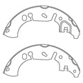 Centric Premium Brake Shoes - Rear