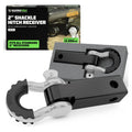 Rhino USA Shackle Hitch Receiver W/ D-Ring (White)