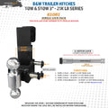 HITCH LOCK FOR B&W 3IN TOW AND STOW 21K LB TOWING HITCHFITS ADJUSTABLE BALL MOUNT ONLY