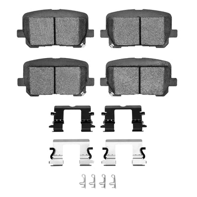 R1 14-23 Dodge Charger Rear Ceramic Brake Pads and Hardware Kit