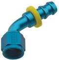 Fragola -8AN Push-Lite End 120 Degree - Blue