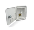 CITY WATER HATCH W/BRASS CHECK VALVE KEY POLAR WHITE