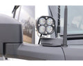 2021+ Bronco Black Ops Single A Pillar Base Light Mount (Black Powder Coated)