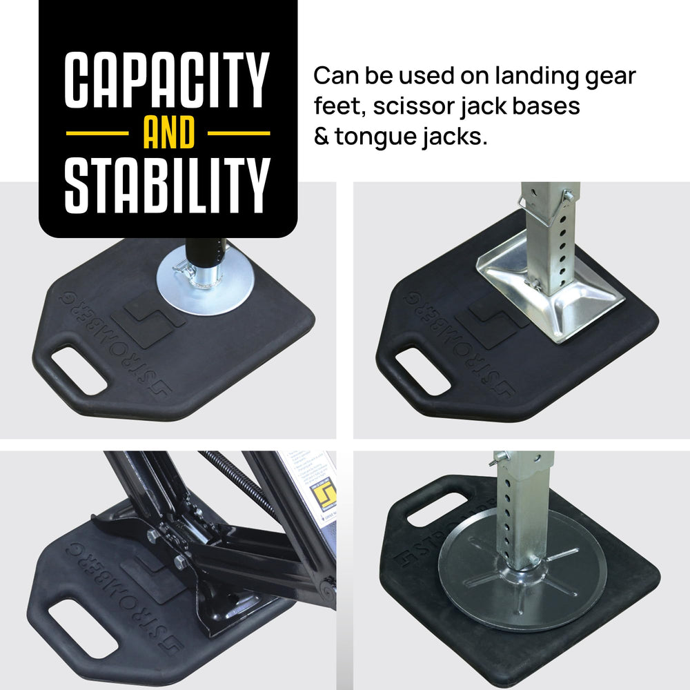 6IN X 9IN X 0.625IN EPDM RUBBER PADS 4 PK