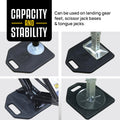 6IN X 9IN X 0.625IN EPDM RUBBER PADS 4 PK