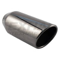 BLACK CHROME 4.00 IN X 9.00 IN ROLLED SLANTED TIP
