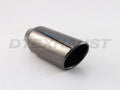 BLACK CHROME 4.00 IN X 9.00 IN ROLLED SLANTED TIP