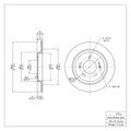 DFC 13-25 Hyundai Sonata Rear Brake Rotor