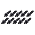 Straight Bulkhead -3 Black 10pk
