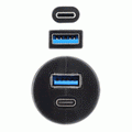 USB + USB-C CHARGE AND DATA FLUSH M