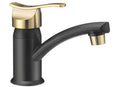 SINGLE LEVER CENTERSET RV LAVATORY FAUCET MATTE BLACK/ROSE GOLD
