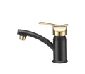 SINGLE LEVER CENTERSET RV LAVATORY FAUCET MATTE BLACK/ROSE GOLD