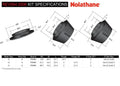 Strut mount - bushing 6 Bushings 2 Tubes 2 Washers Install Guide Grease