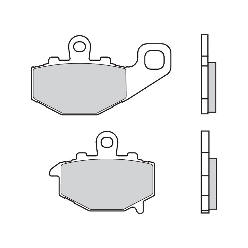 Brembo OE Kawasaki ZX6-R Carbon Ceramic Brake Pads - Rear