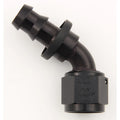 #10 60 Deg Push-On Hose End Black