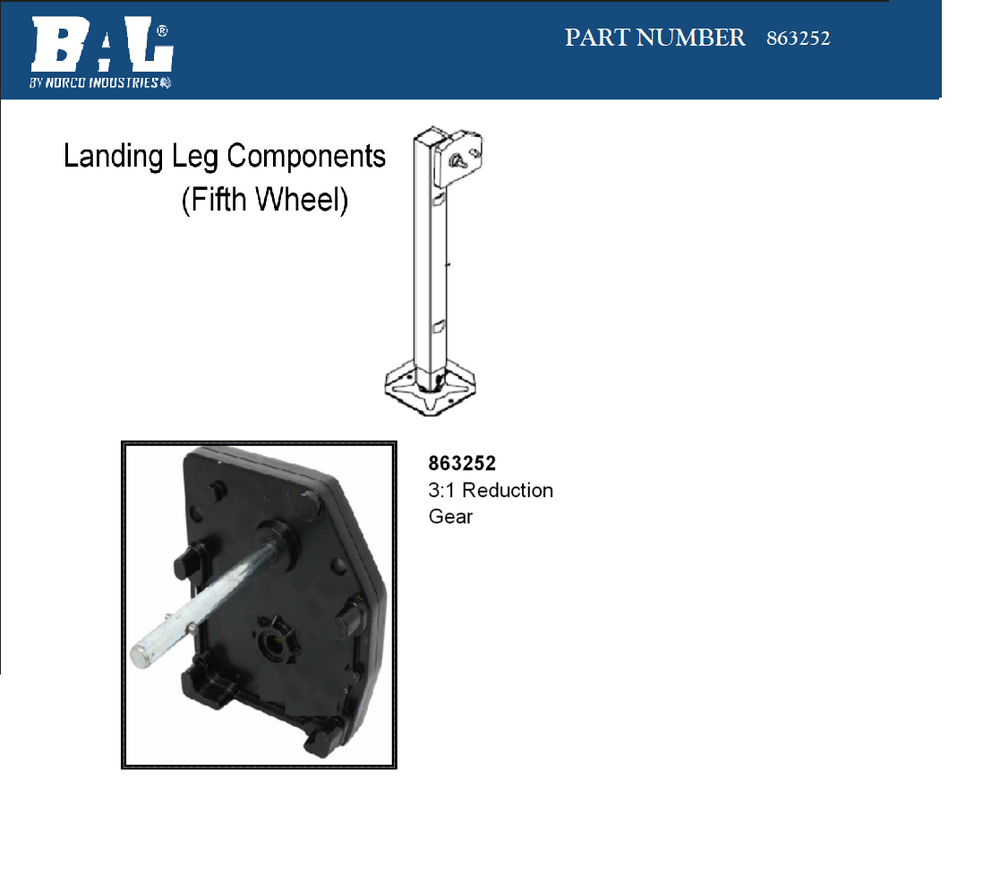 FW LAND GEAR 3-1 REDUCTION BOX