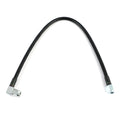 Fragola -3AN Black Covered Assembly Straight x 90ft 16in