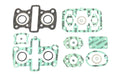 Athena 69-78 Honda CB/CL/SC 175 K1/K2 Top End Gasket Kit