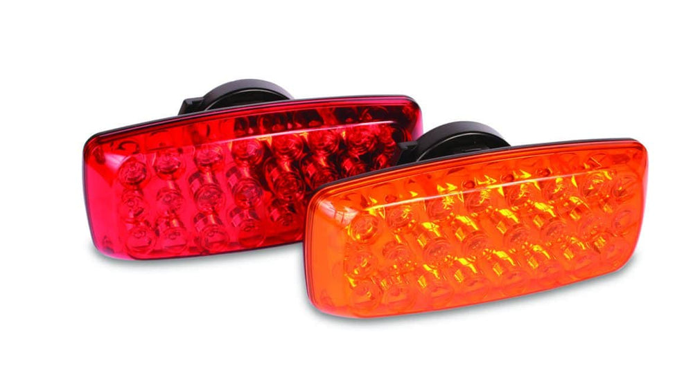 AMBER 24 LED LIGHT BATTERY POWERED MAGNETIC