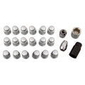 Lug Nut and Lock System 1/2in Acorn Bulge Chrome