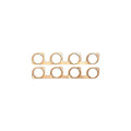 SBC Copper Exhaust Gskts for Brodix S/P