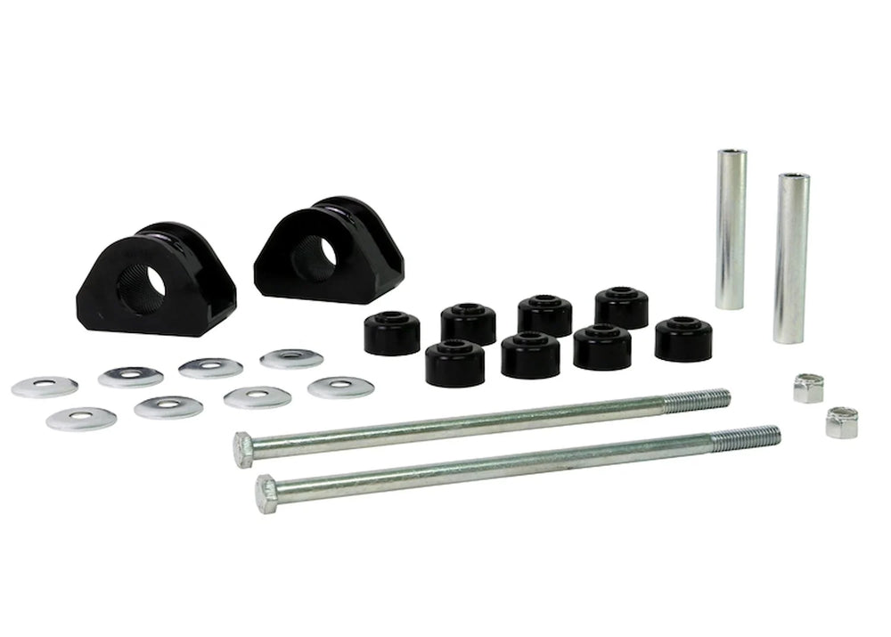 Sway bar - mount and link bushings 10 Bushings 2 Tubes 2 Bolts 8 Washers 2 Nuts Install Guide Grease