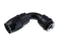 12 AN 90 DEGREE HOSE END WITH 12 ORB MALE END BLACK