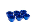 Fuel Injector Clinic 6 x FIC blue anodized Toyota Supra manifold bungs