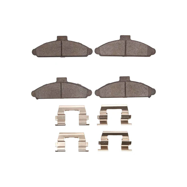 R1 91-92 Hyundai Scoupe Front Ceramic Brake Pads and Hardware Kit