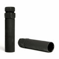 12MM X 1.25 5 LUG KIT SMALL DIAMETER BLACK CHROME (LUGS & KEY)