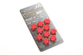 Project Kics M12 Monolith Cap - Red (Only Works For M12 Monolith Lugs) - 20 Pcs