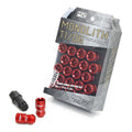 Project Kics M12 Monolith Cap - Red (Only Works For M12 Monolith Lugs) - 20 Pcs