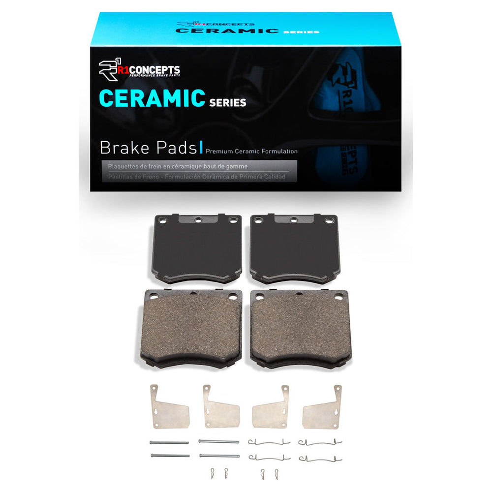 R1 1970-1977 Mercury CAPRI Front R1 Ceramic Pads & Hardware Kit
