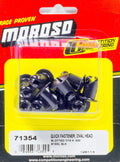 Moroso Quick Fastener - Oval Head - 7/16in x .500in - Steel - Black - 10 Pack