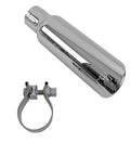 Stainless Steel Exhaust Tip 10 Inch Inlet Size: 2.0 Inch Outlet Size: 3.0 Inch Polished Stainless Steel Go Rhino