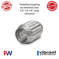 Vibrant Performance - 60804 - TurboFlex Coupling w/ Interlock Liner, 2.5 in. I.D. x 4 in. Long