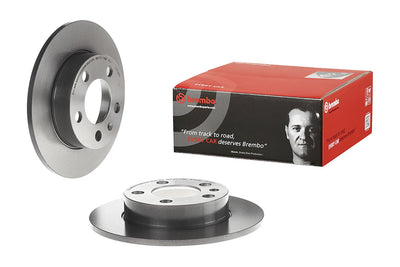 Brembo 00-06 Audi TT/98-10 Volkswagen Beetle/99-06 Golf Rear Premium UV Coated OE Equivalent Rotor