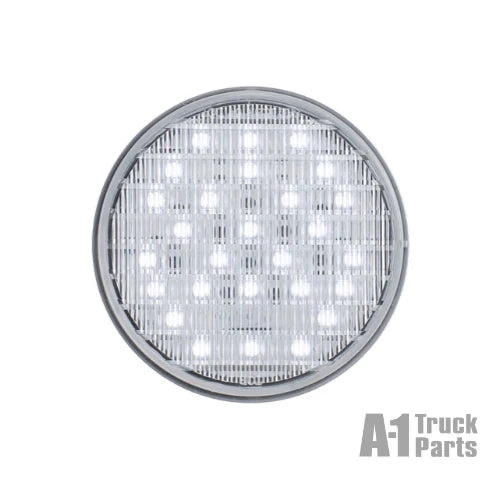 4' ROUND 27 LED SEALED BACKUP; POLY