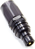 Q/R #8 Str Hose End Black