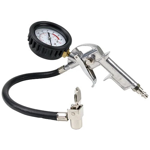 TIRE INFLATION GUN (NORMALLY CLOSED CHUCK 160 PSI INLINE GAUGE) CARRY BAG