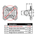 ~(1 lbs. 4X3X2)~ FLANGE YOKE