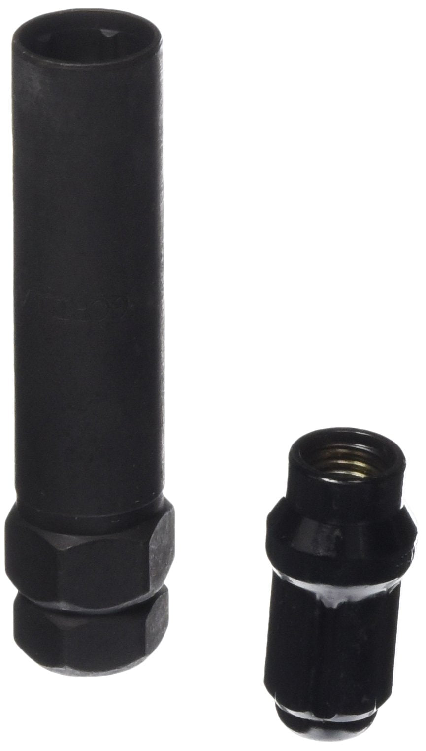 12MM X 1.50 E.T. STYLE 5 LUG KIT SMALL DIAMETER BLACK CHROME (LUGS & KEY)