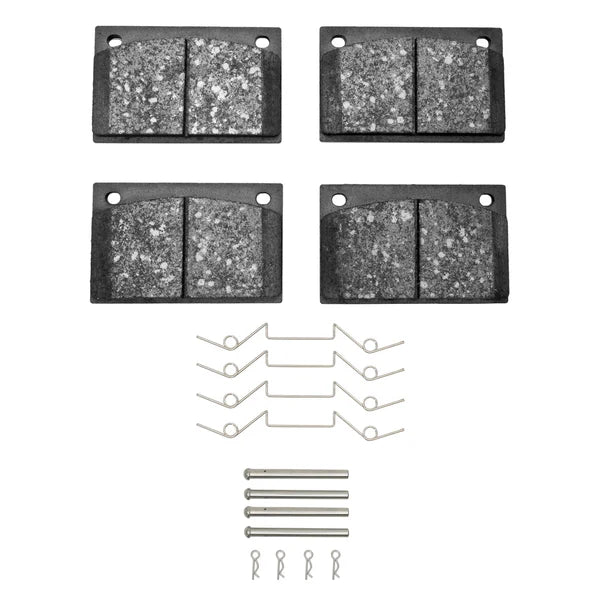 R1 89-03 Rolls-Royce Corniche Ii Rear Semi Met Brake Pads and Hardware Kit