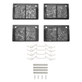 R1 89-03 Rolls-Royce Corniche Ii Rear Semi Met Brake Pads and Hardware Kit