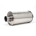 DC Sports Universal Round Muffler 2.5 Inlet 3 Outlet